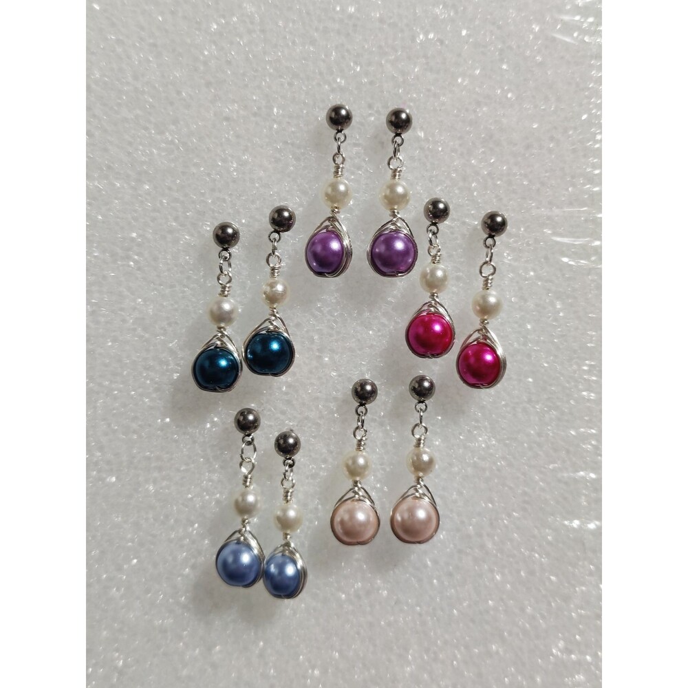 5 pairs of Pearl Earrings